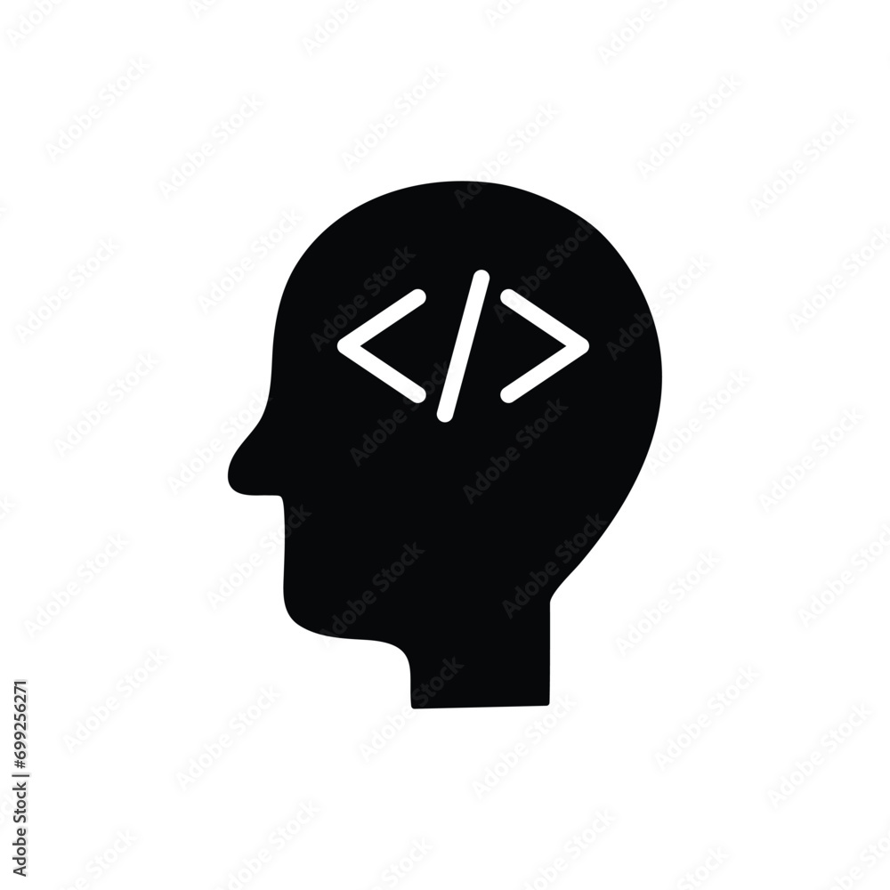 programming coding icon vector Programmer, coder icon, software sign programming coding icon vector Programmer, coder icon, software sign