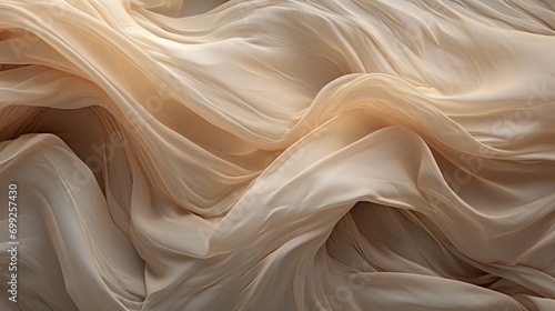 A detailed AI-generated procedural texture emulating the delicate, interlocking fibers of fine silk fabric