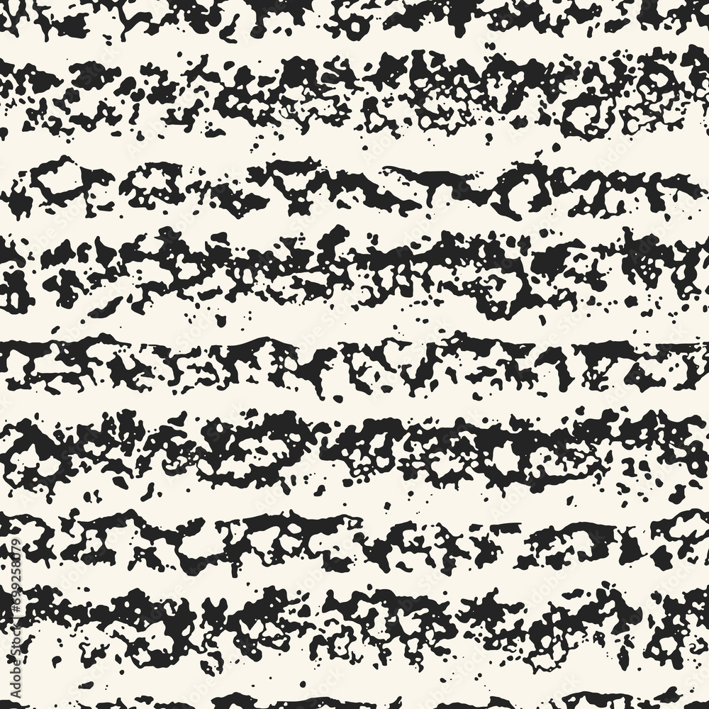 Monochrome Splattered Textured Striped Pattern Monochrome Splattered Textured Striped Pattern
