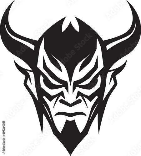 Infernal Idol A Devil s Worship in Profound Black Vector Shadowed Soul A Devil s Torment in Eerie Black Vector