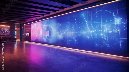interactive LED panel wall