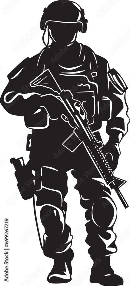 Strategic Protector Armed Forces Logo Militant Sentinel Vector Military Symbol Strategic Protector Armed Forces Logo Militant Sentinel Vector Military Symbol