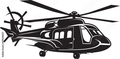 Pathfinder Heli Vector Army Aircraft Symbol Strategic Chopper Vector Black Logo Emblem