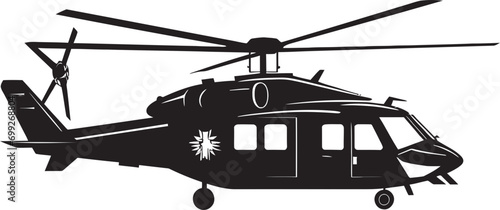 Commander s Helo Tactical Black Logo Icon Pathfinder Air Army Helicopter Vector Symbol