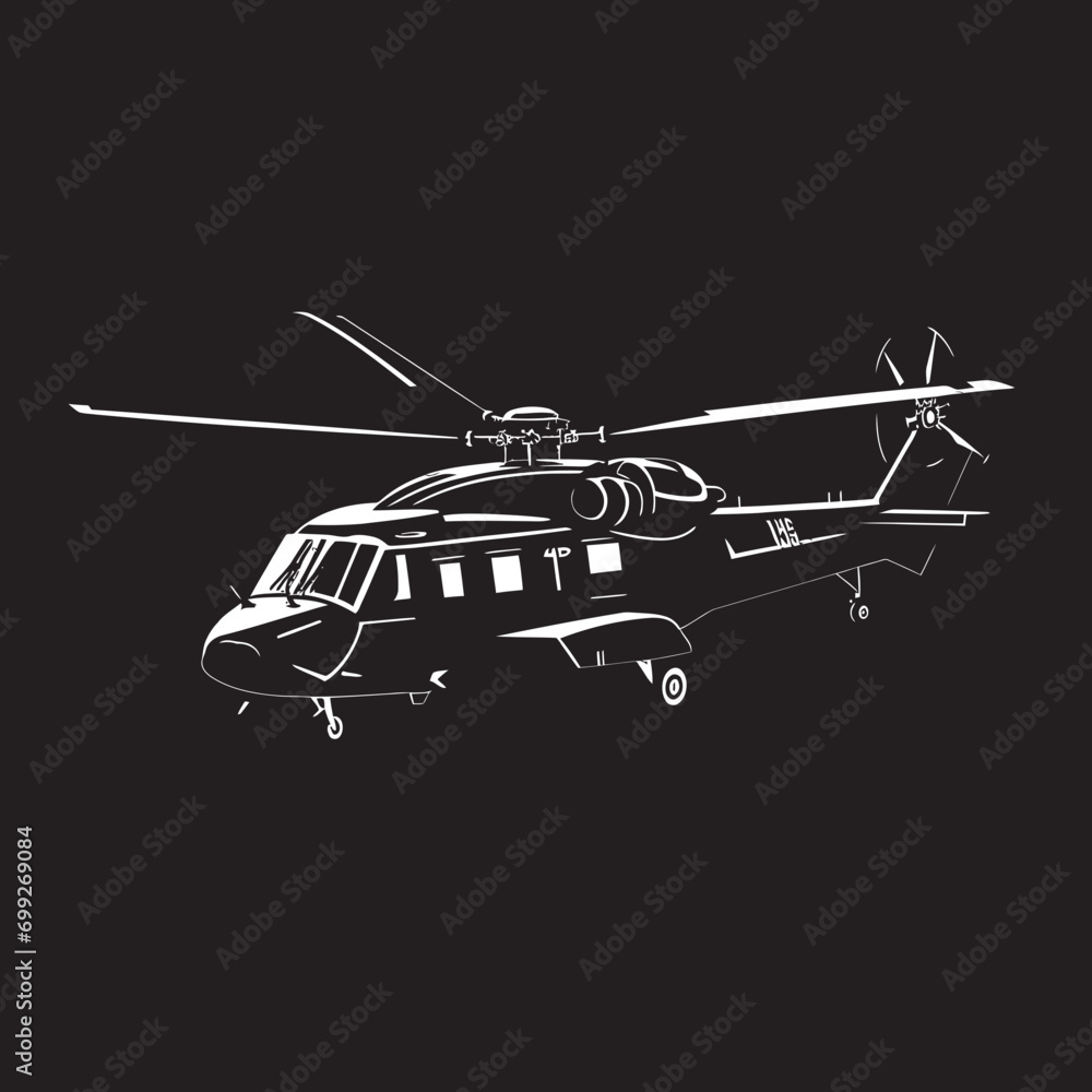 Defensive Guardian Military Helicopter Emblem Warrior s Flight Black Army Copter