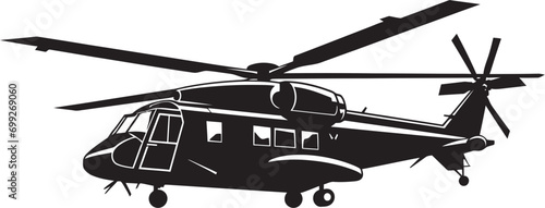 Defensive Guardian Army Helicopter Emblem Warrior s Flight Vector Black Army Chopper