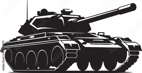 Guardian Armor Vector Tank Emblem Commander s Vehicle War Tank Black Logo