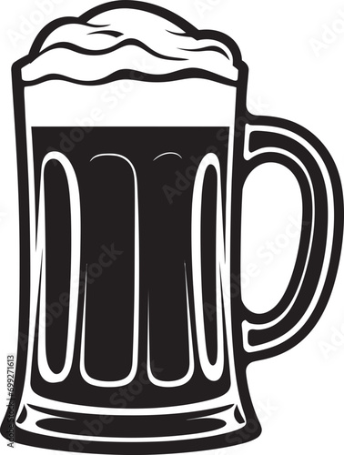 Brewer s Touch Vector Mug Symbol Brewmaster s Pride Black Logo Beer Mug