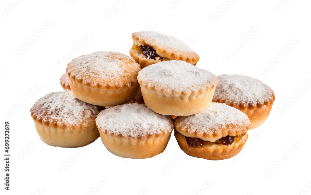 Mince Pies isolated on transparent background.