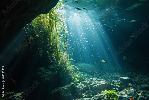 Underwater Cave Enchantment