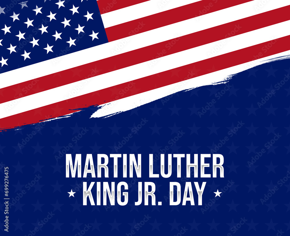 Celebrating MLK Day with American flag and brush strokes. Patriotic backdrop of Martin Luther King Jr Day. Honoring the dream Celebrating MLK Day with American flag and brush strokes. Patriotic backdrop of Martin Luther King Jr Day. Honoring the dream