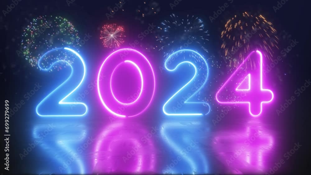 happy new year eve 2024 celebration video 4K happy new year eve 2024 celebration video 4K
