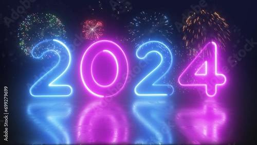 happy new year eve 2024 celebration video 4K