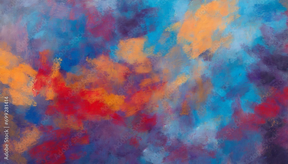 modern impressionism abstract wallpaper background in multiple colors