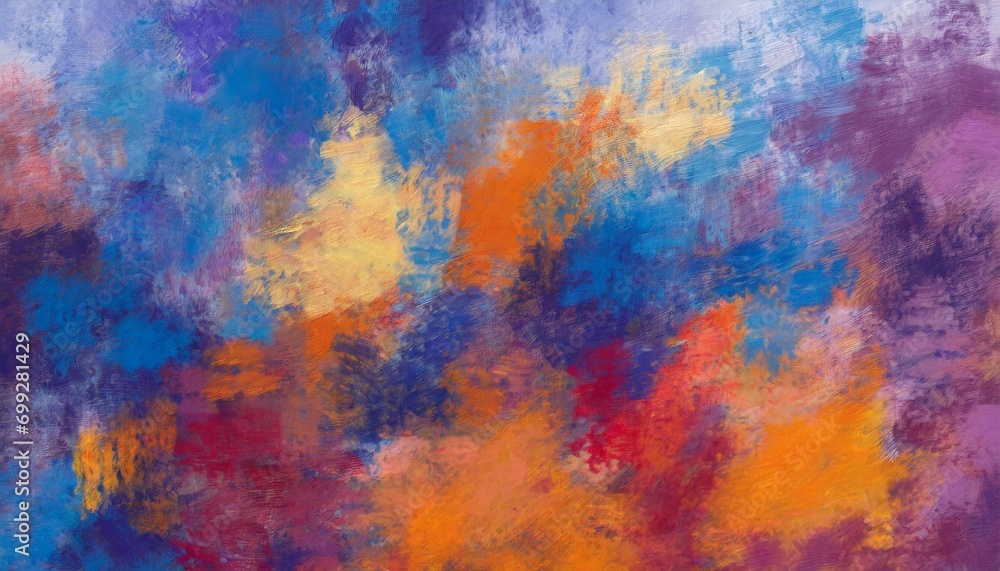 modern impressionism abstract wallpaper background in multiple colors