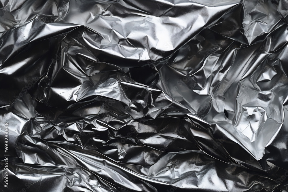 Crinkled Silver Foil Texture Crinkled Silver Foil Texture