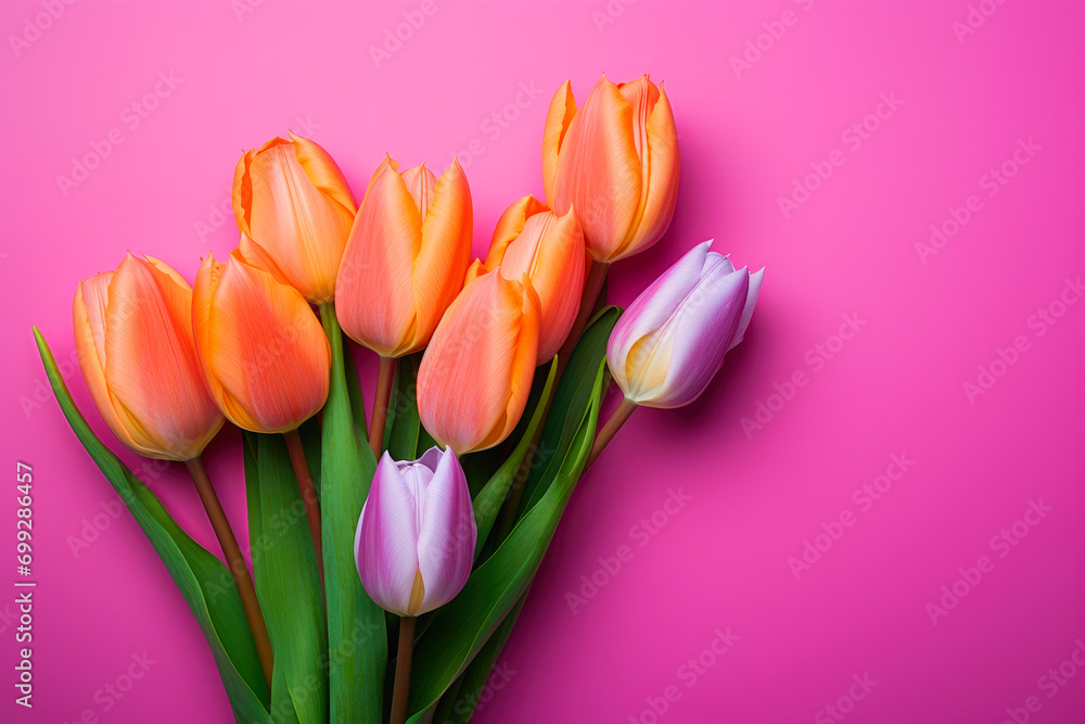 Colorful Tulip Ballet: Graceful Blooms on Display Colorful Tulip Ballet: Graceful Blooms on Display