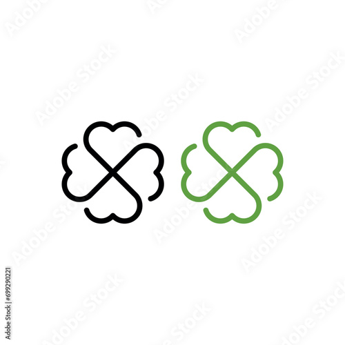 Clover Icon Vector Design Template