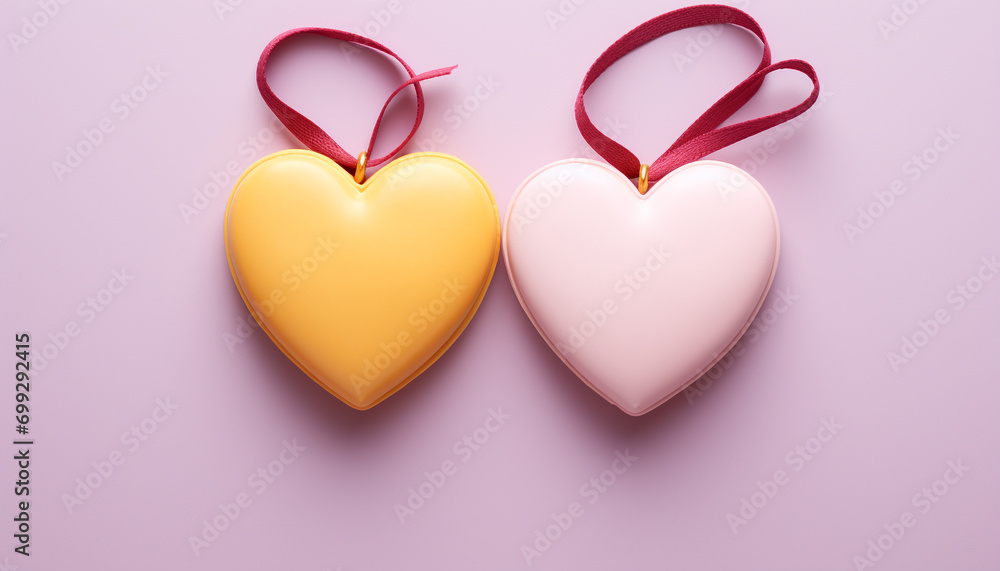 Love celebration heart shaped gift symbolizes romance and togetherness generated by AI