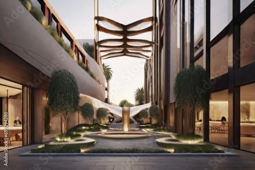 courtyard of a church