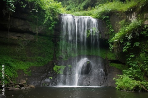 Waterfall Crashing on Rocks