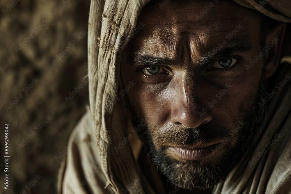 Portrait of Joseph as a slave in Egypt, Bible story. Portrait of Joseph as a slave in Egypt, Bible story.