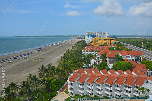 Strand von La Boquilla, Cartagena de Indas, Kolumbien