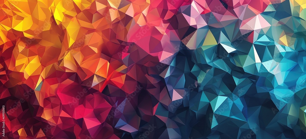 Vibrant geometric polygonal background gradient. Abstract texture. Vibrant geometric polygonal background gradient. Abstract texture.