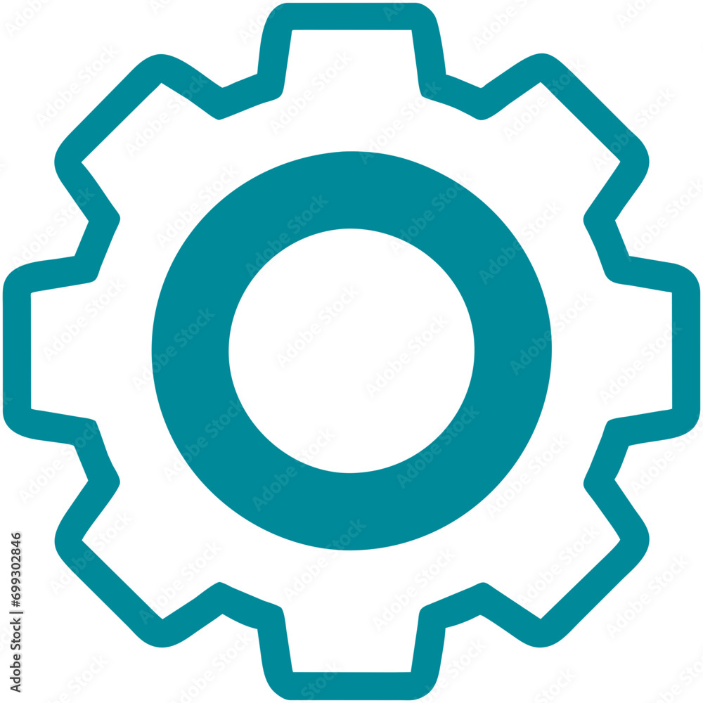 Classic gear with teeth. vektor icon illustation Classic gear with teeth. vektor icon illustation