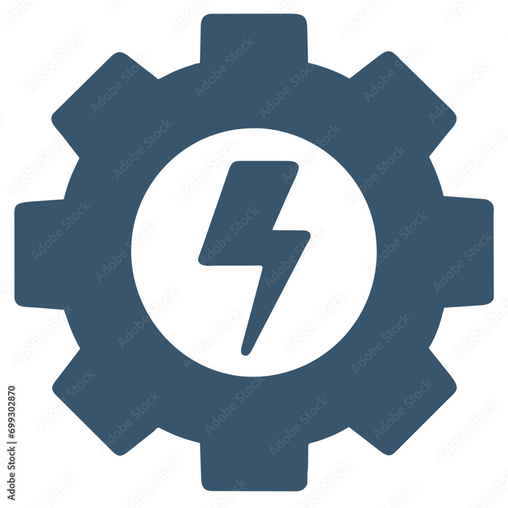 Gear with a gear-shaped tornado. vektor icon illustation Gear with a gear-shaped tornado. vektor icon illustation