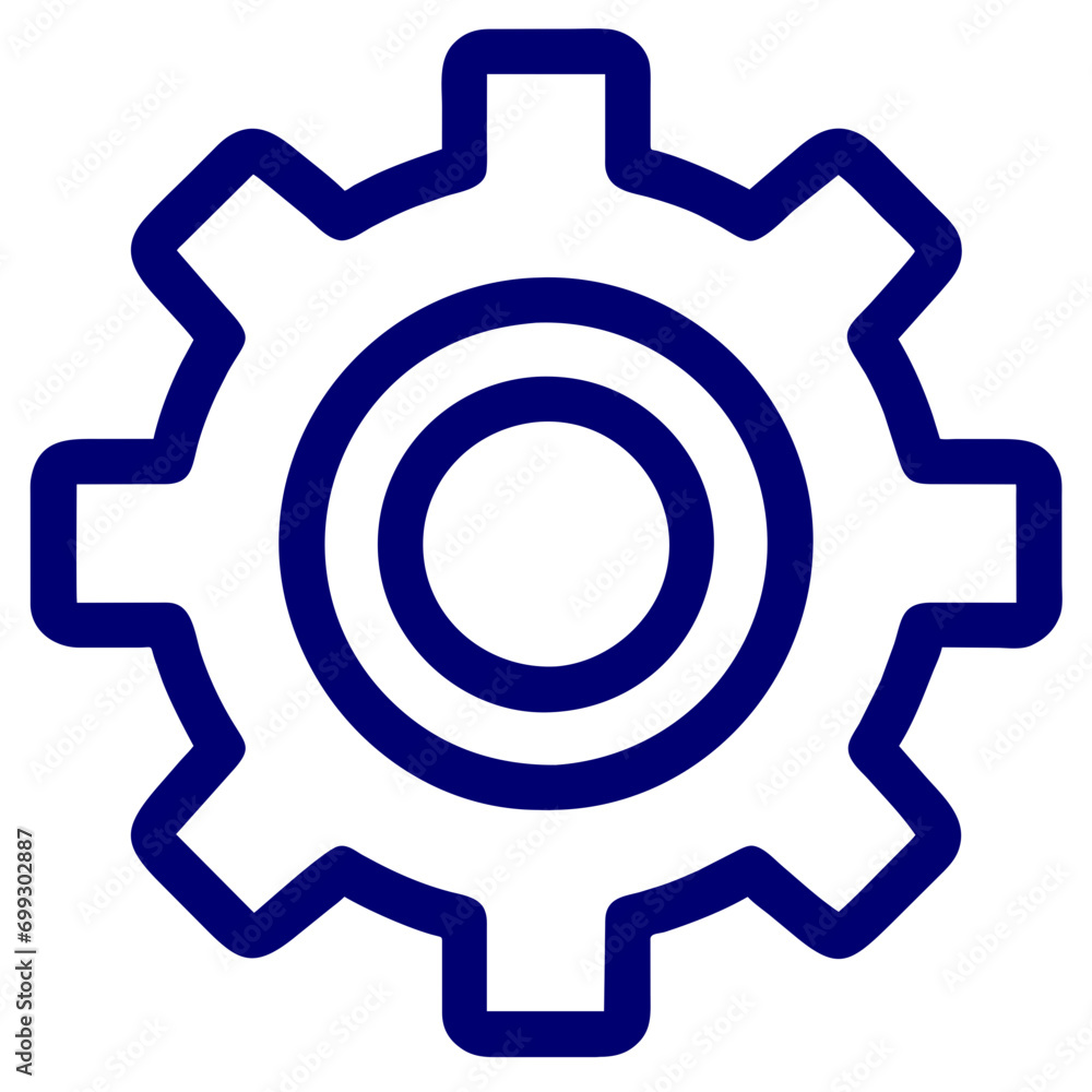 Spinning gear icon. vektor icon illustation Spinning gear icon. vektor icon illustation