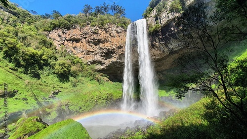 waterfall in the mountains brazil