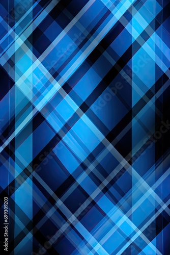 Digital Blue Plaid Textile Pattern Tartan Cloth Crisscrossed Lines Checkered Cozy Rustic Sett Wallpaper Background Backdrop