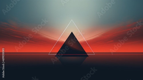 Abstract dark geometric background. Dark triangle abstract background. Dark geometric concept  