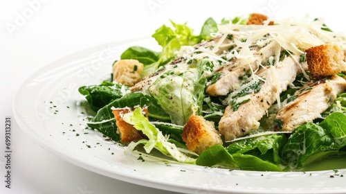 Rustic Chicken Caesar Salad with Homemade Dressing