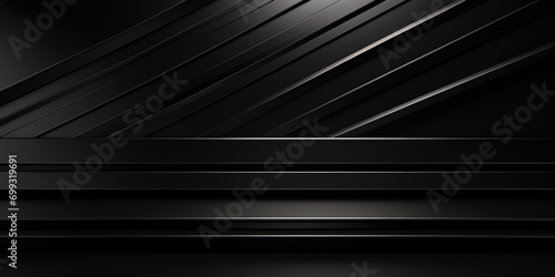 a black and gray background with black lines, in the style of poster, dark black, aluminum