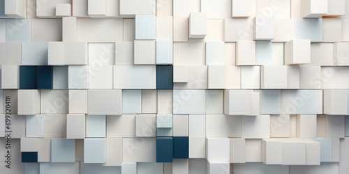a white background with square bricks against a white background, in the style of futuristic geometric abstraction, detailed