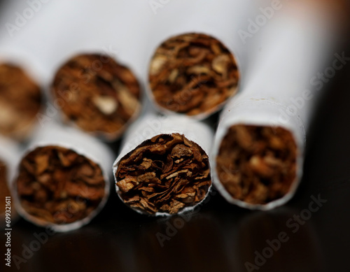 Number of cigarettes isolated tobacco danger close up quit smoking cessation cigaret bad habit nicotine junkie big size high quality instant prints