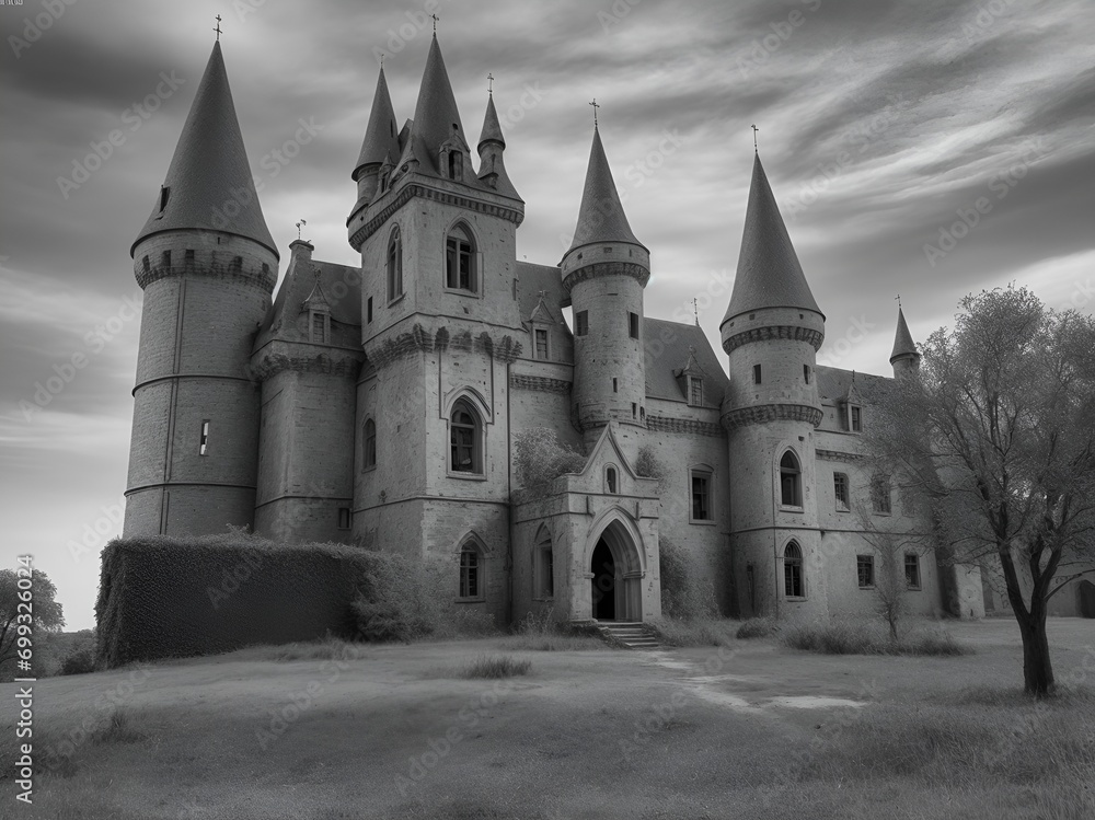 old dilapidated castle