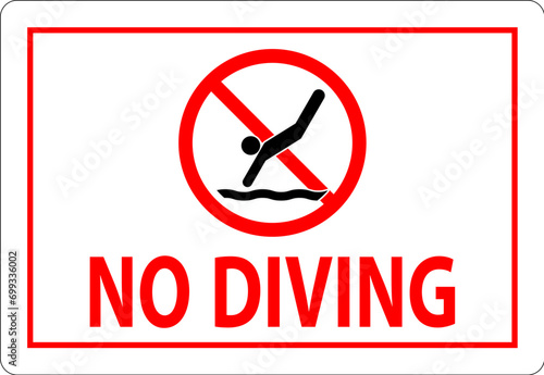 No Diving Sign, No Diving