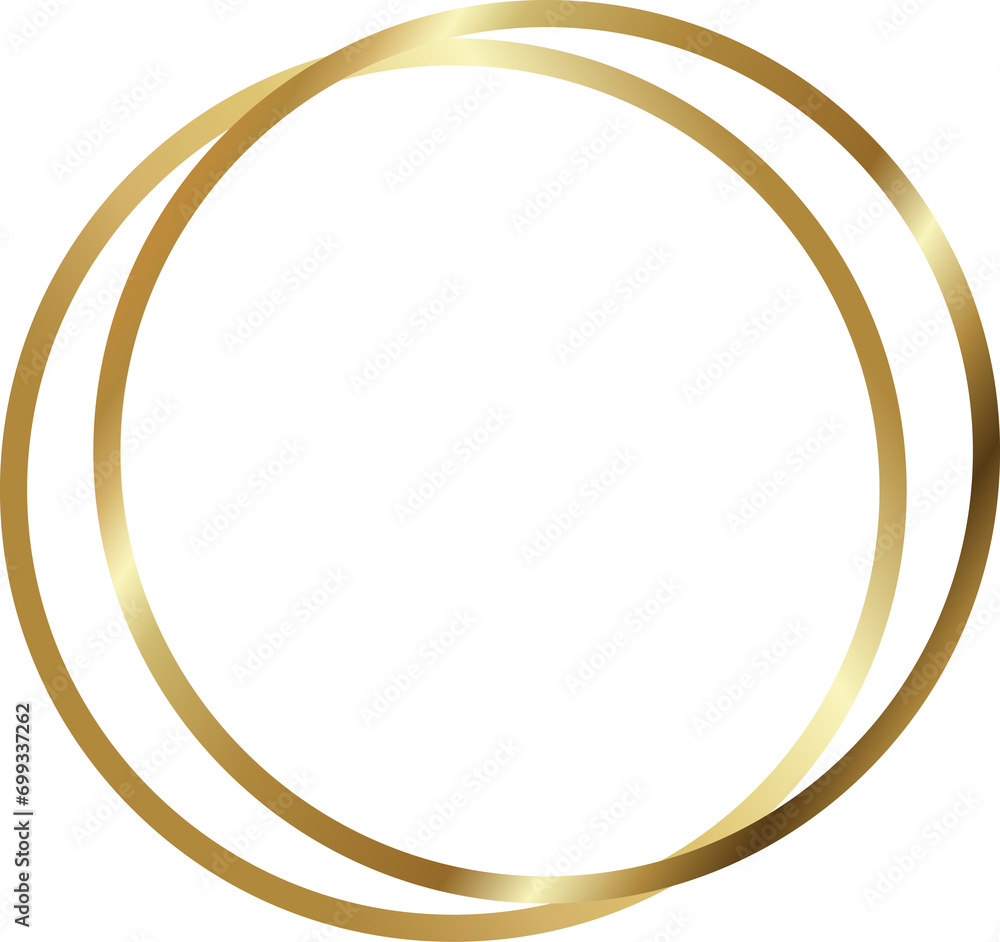 Gold circle frame. Luxury, geometric Gold circle frame. Luxury, geometric