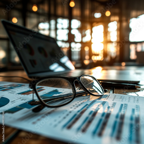 glasses on the table