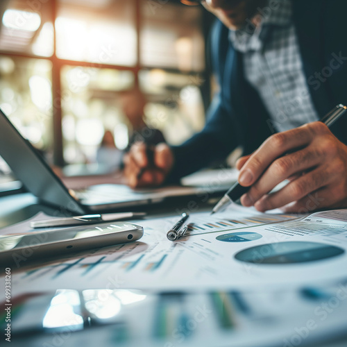 close up of hands working on computer
