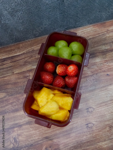 fruit salad in a bowl photo