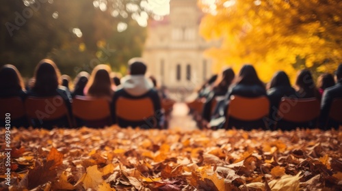 Autumn Assembly in Park