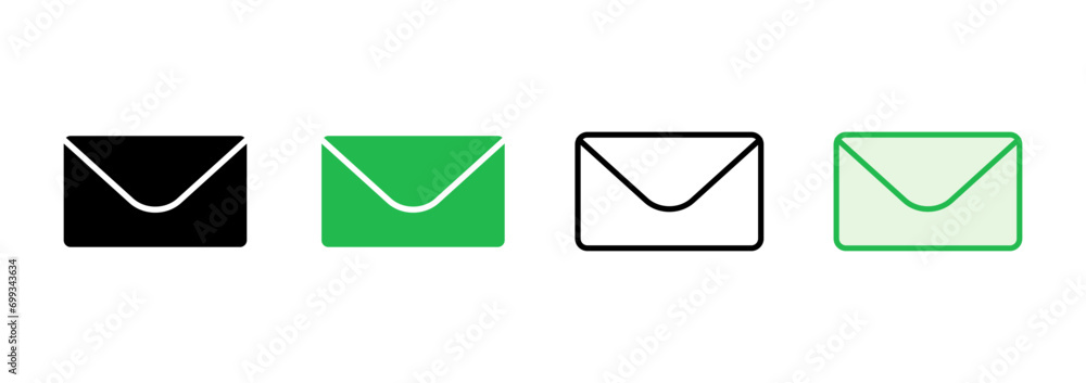 Mail icon set. email icon vector. E-mail icon. Envelope illustration Mail icon set. email icon vector. E-mail icon. Envelope illustration