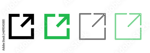 Free Download External link icon set. link icon vector. hyperlink symbol - GFXLoad