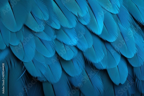 blue and yellow macaw feathers © MUmar