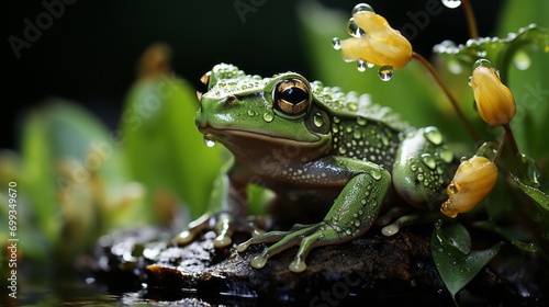 Little Frog in the Rain