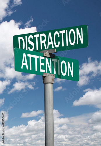 distraction attention sign